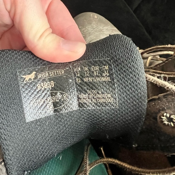 Brown Leather Men's Boots- Steel Toe - Picture 3 of 5